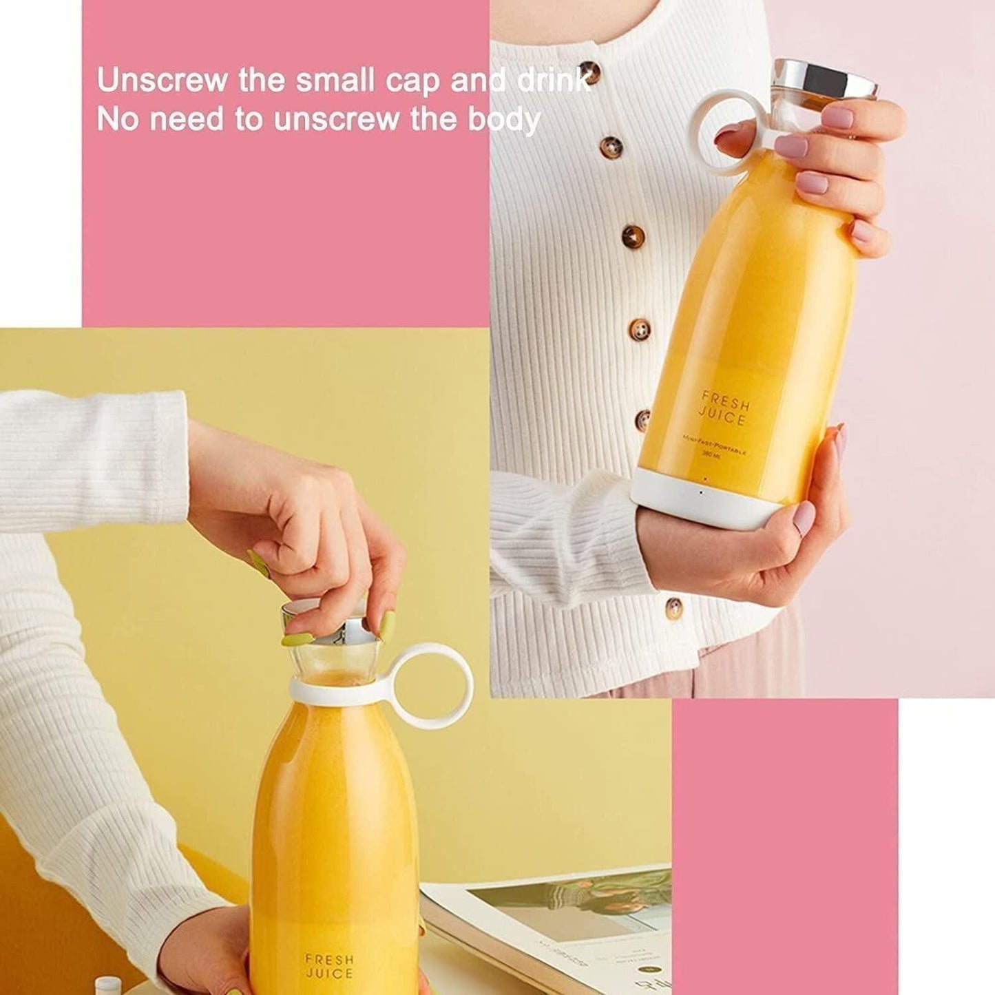 Vatsal BlendGo™ Portable Mini Juicer Bottle