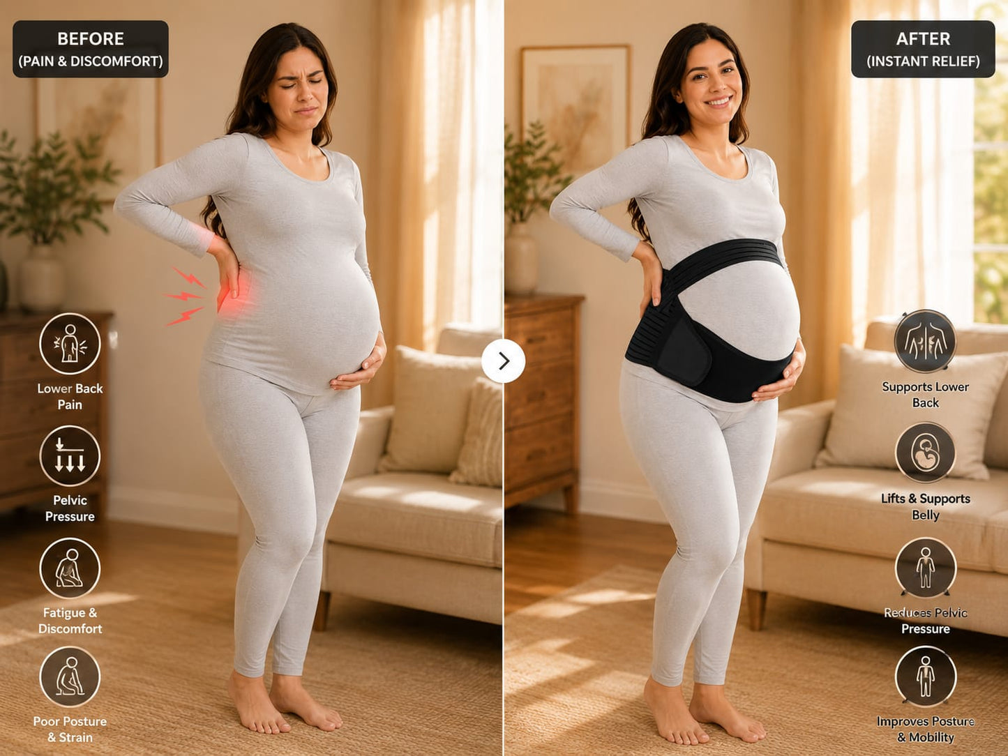 Vatsal ComfortLift™ 3-in-1 Maternity Support Belt