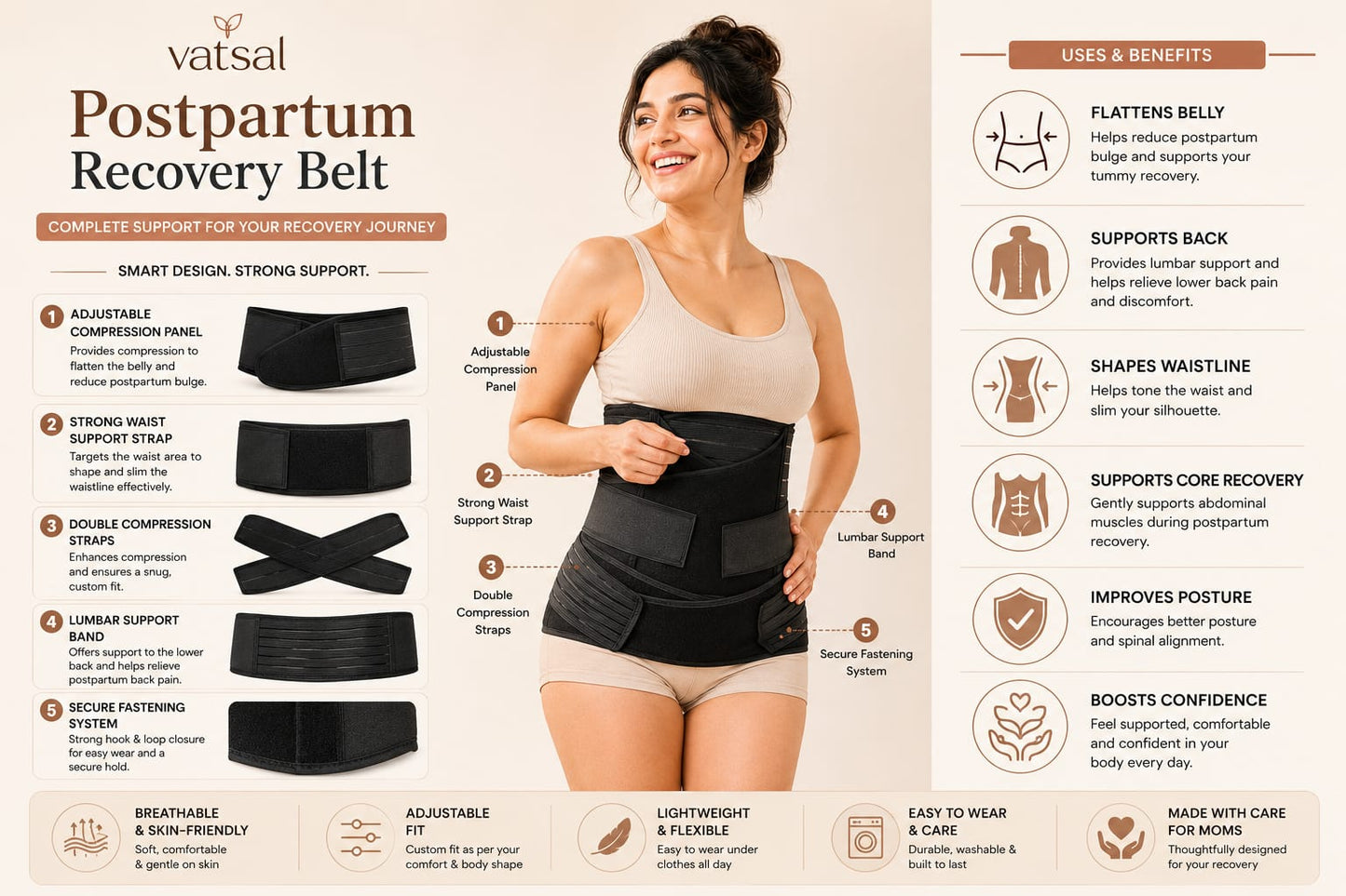 Vatsal Postpartum Recovery Belt™